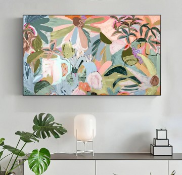  texturé - D Plantes abstraites art mural minimalisme texture